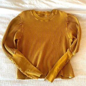 Mustard color FP One sweater